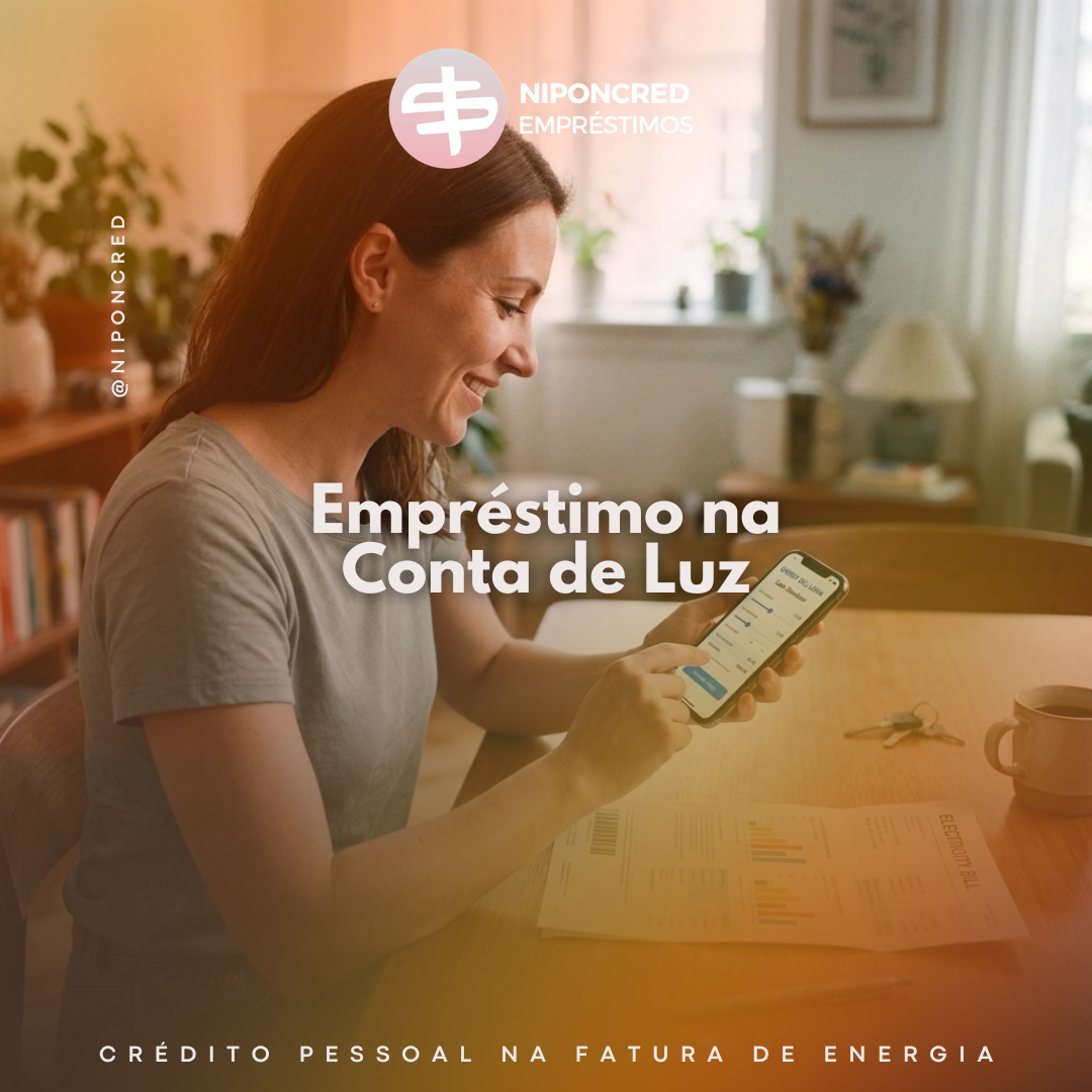Simulando empréstimo na conta de luz pelo celular