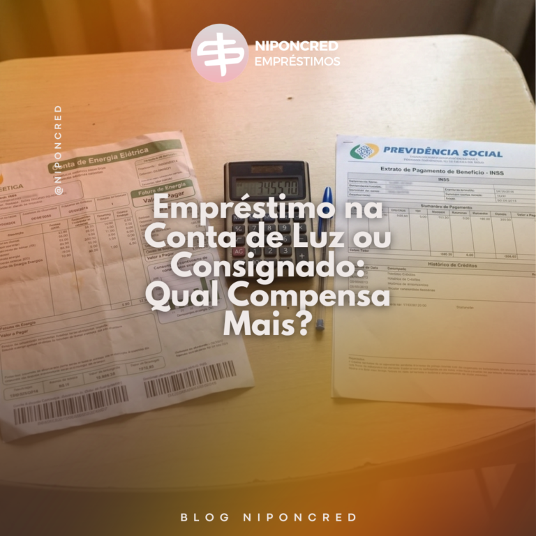 empréstimo na conta de luz ou consignado