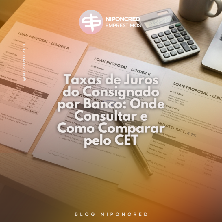 taxas de juros consignado por banco